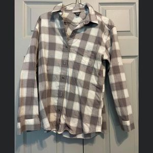 Plaid button down long sleeve